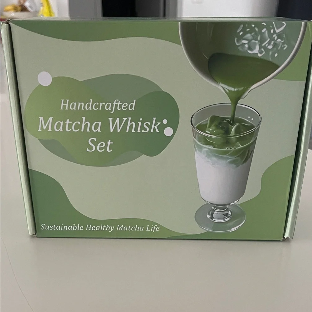 Matcha Latte and Whisk Set - Green